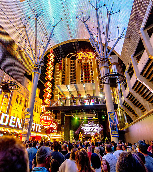 Free Live Music at Fremont Street in Downtown Las Vegas