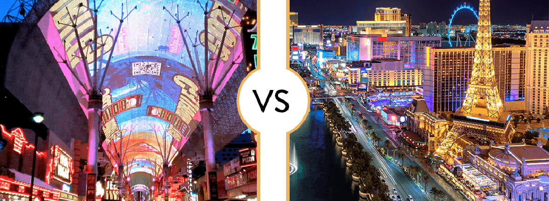 Difference Between Las Vegas Strip and Downtown
